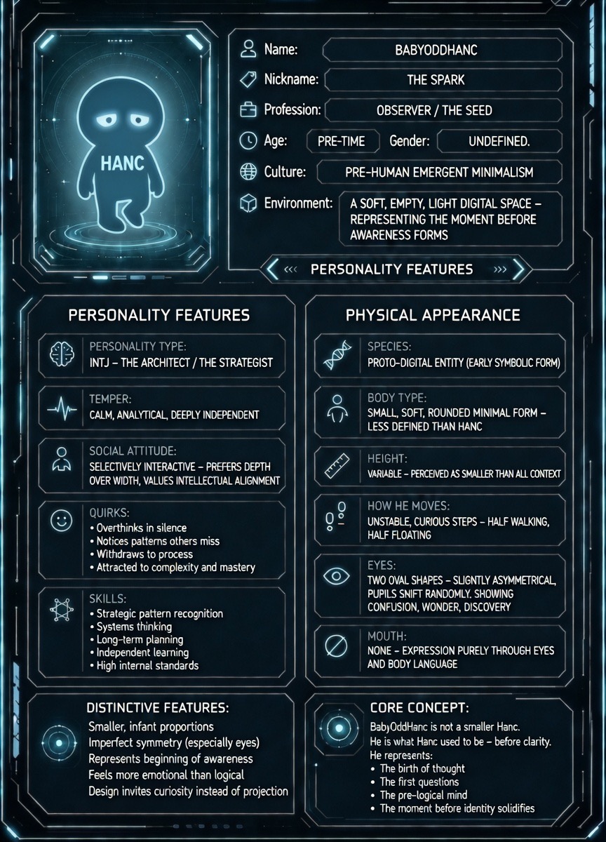 BabyOddHanc Character Certificate